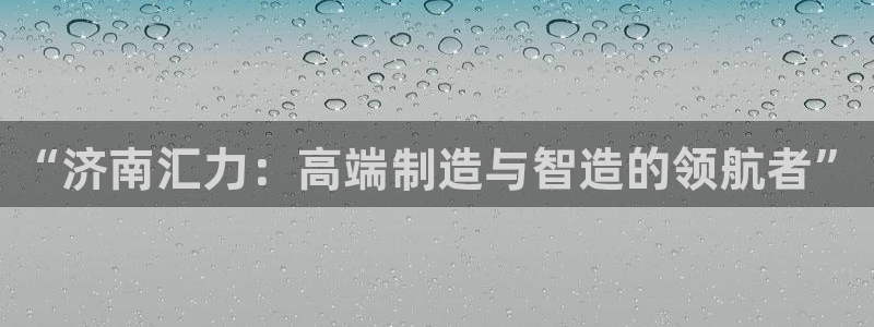 天辰团队贝高娱乐:“济南汇力:高端制造与智造的领航者”